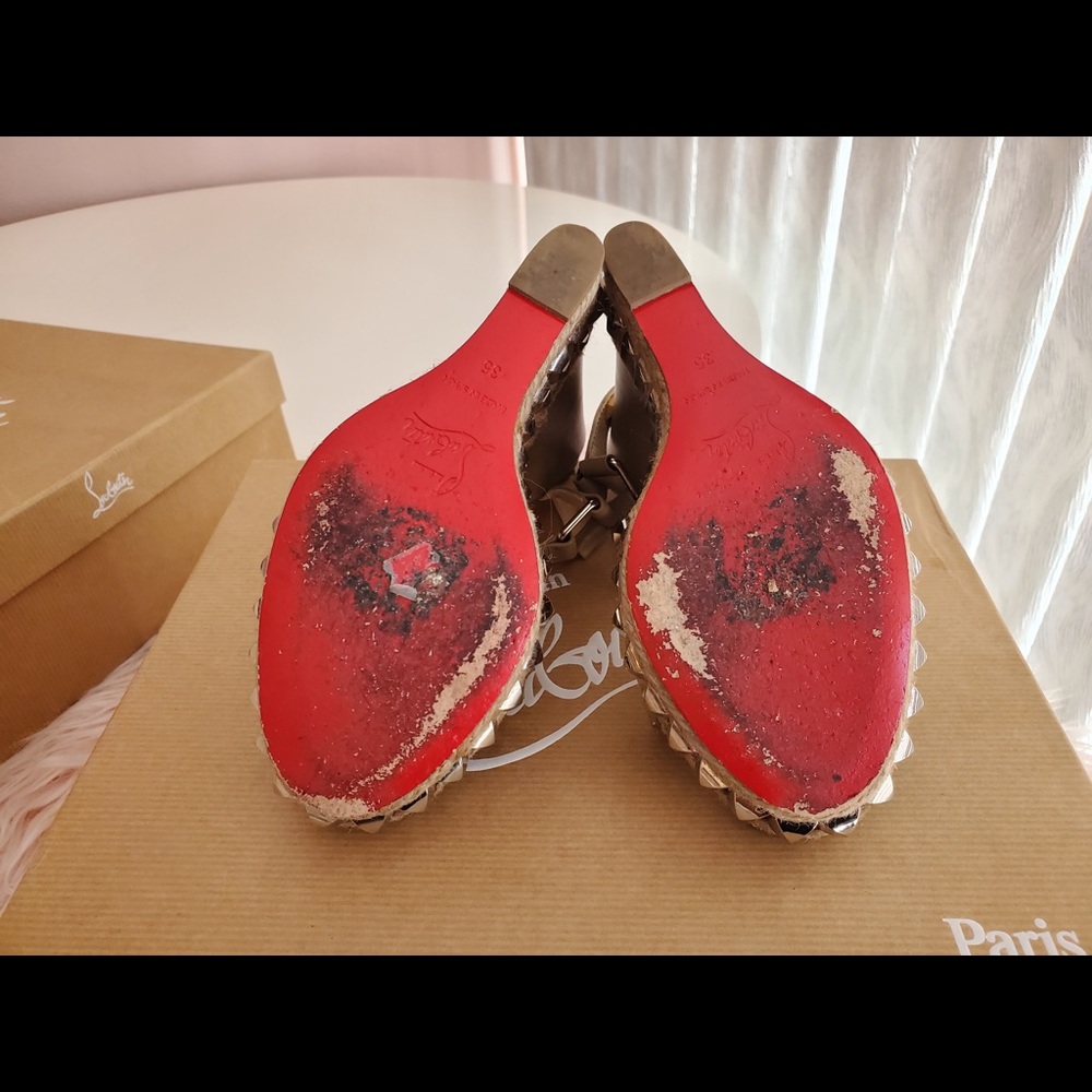 Christian Louboutin Cataclou Wedge Sandal - Picture 6 of 6